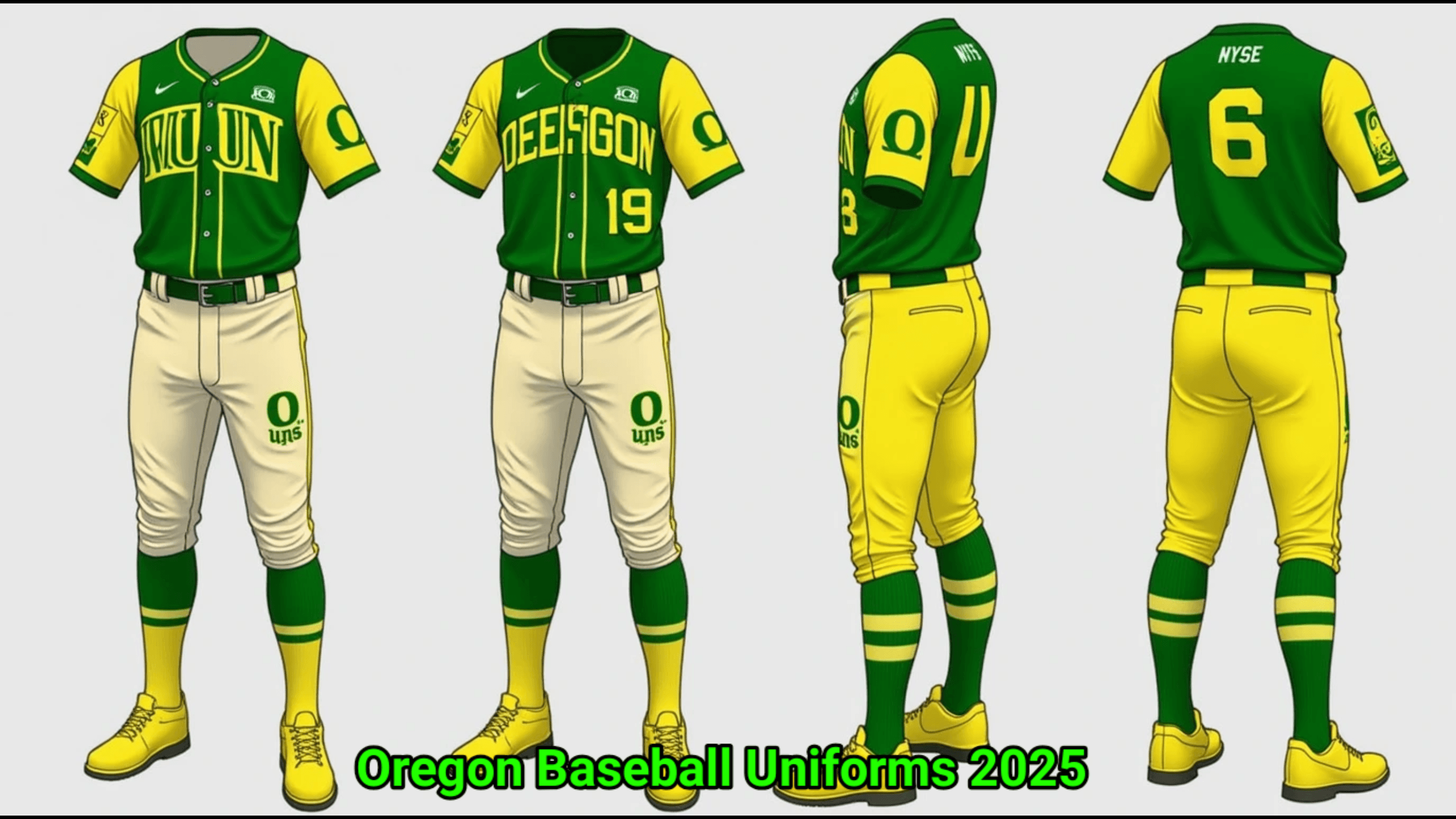 Oregon baseball uniforms