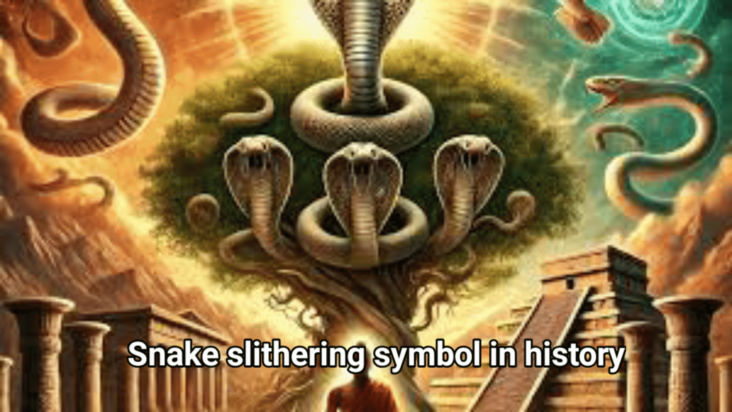 Snake slithering symbol in history